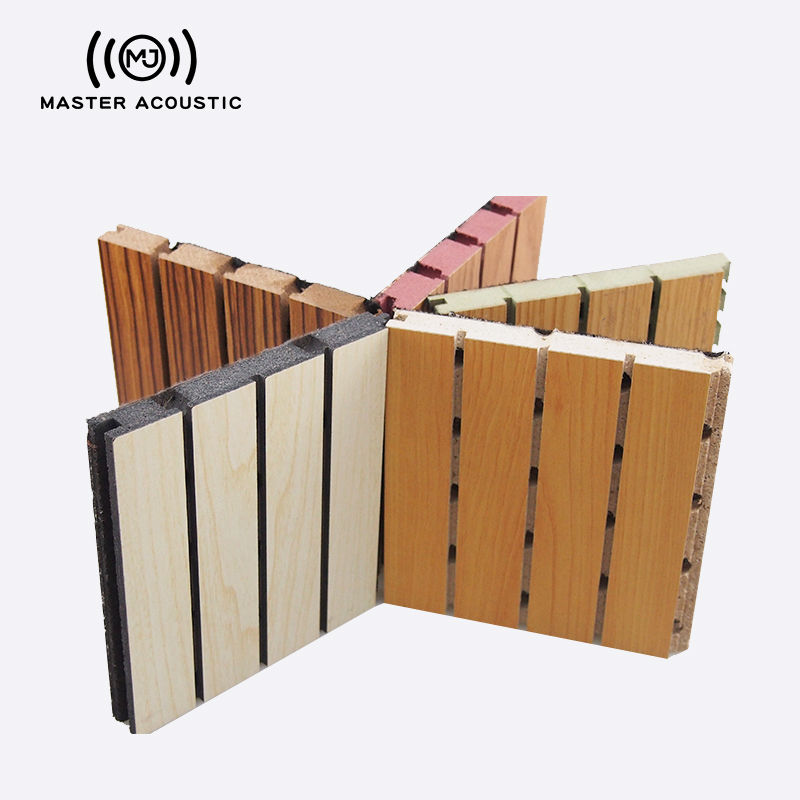 Decorated Grooved Wooden Acoustic Panel Master Acoustic